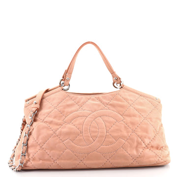 Chanel CC Sea Hit Tote Quilted Iridescent Calfskin Small