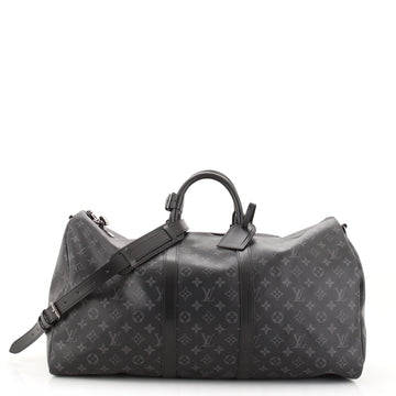 Louis Vuitton Keepall Bandouliere Bag Monogram Eclipse Canvas 55