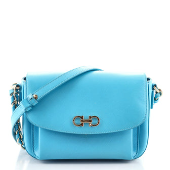 Salvatore Ferragamo Sandrine Shoulder Bag Saffiano Leather Small