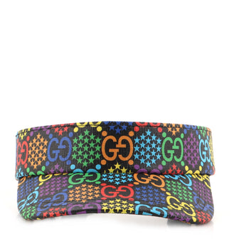 Gucci Sun Visor Psychedelic Print GG Coated Canvas