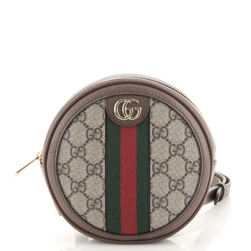 Gucci Ophidia Round Backpack GG Coated Canvas Mini