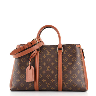 Louis Vuitton Soufflot Tote Monogram Canvas with Leather MM