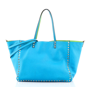 Valentino Rockstud Reversible Convertible Tote Leather Medium