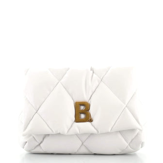 Balenciaga Touch Clutch Quilted Leather Medium