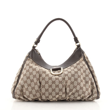 Gucci D Ring Hobo GG Canvas Large