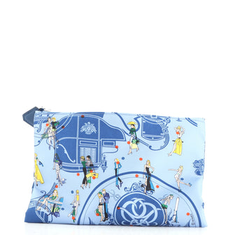 Hermes Silky Pocket Cosmetic Case Printed Silk