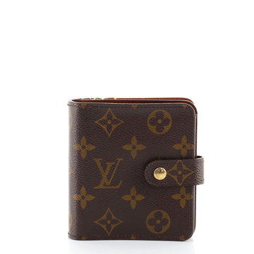Louis Vuitton Compact Zippe Wallet Monogram Canvas