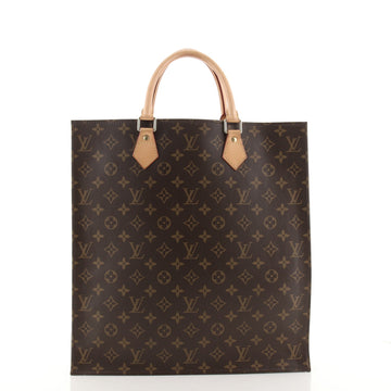 Louis Vuitton Sac Plat Handbag Monogram Canvas GM