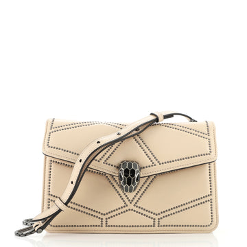 Bvlgari Serpenti Forever Shoulder Bag Studded Leather Small
