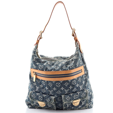 Louis Vuitton Baggy Handbag Denim GM