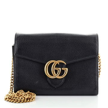Gucci GG Marmont Chain Wallet Leather Mini