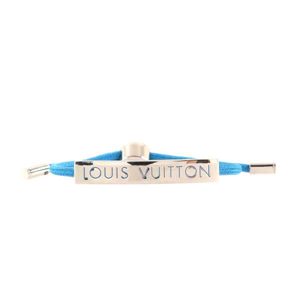 Louis Vuitton 'LV' Space Bracelet - Blue, Brass Wrap, Bracelets - LOU781478