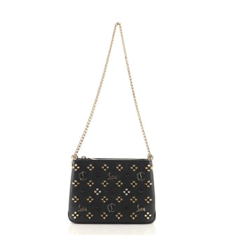 Christian Louboutin Triloubi Chain Bag Spiked Leather Small