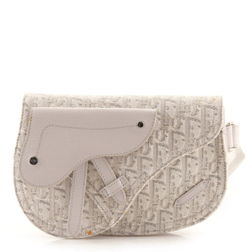 Christian Dior Saddle Messenger Pouch Oblique Canvas