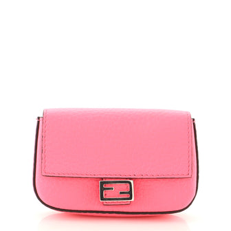 Fendi Baguette Bag Charm Leather Micro
