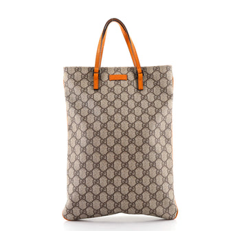Gucci Joy Plus Flat Tote GG Coated Canvas Small