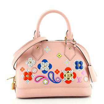 Louis Vuitton Alma Handbag Limited Edition Floral Patchwork Epi Leather BB