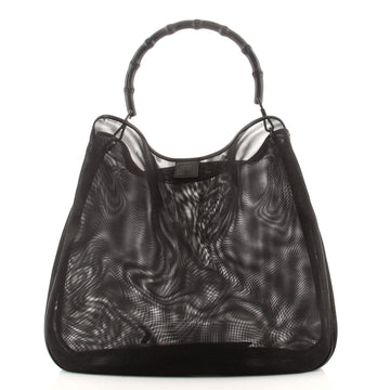 Gucci Bamboo Top Handle Bag Mesh Large
