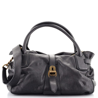 Burberry Turn Lock Tote Buffalo Leather East West