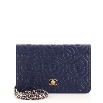 Chanel Wallet on Chain Camellia Caviar