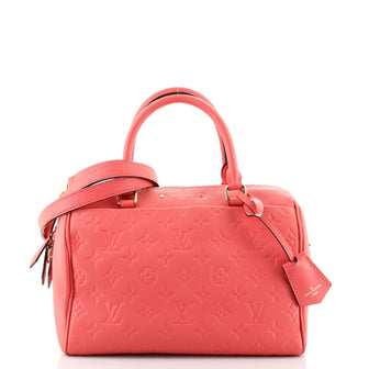 Louis Vuitton Speedy Bandouliere NM Handbag Monogram Empreinte Leather 25