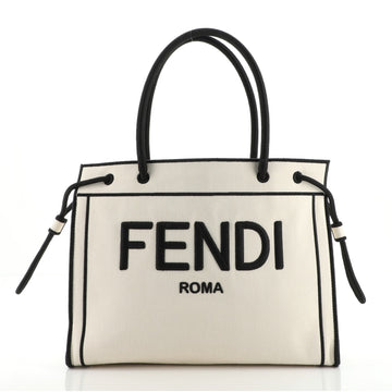 Fendi Roma Shopper Tote Canvas Small