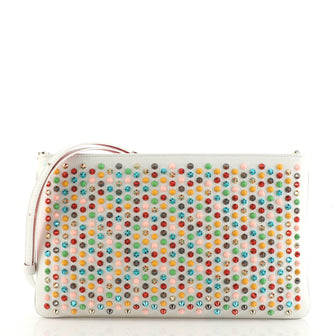 Christian Louboutin Loubiposh Clutch Spiked Leather