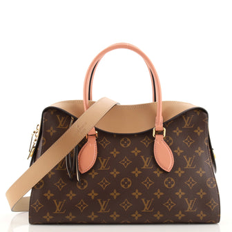 Louis Vuitton Tuileries Handbag Monogram Canvas with Leather