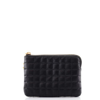 Celine C Charm Pouch Quilted Leather Small