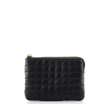 Celine C Charm Pouch Quilted Leather Small