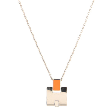 Hermes Eileen Pendant Necklace Metal and Enamel