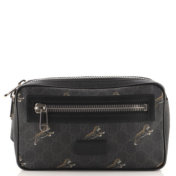 Gucci Soft Zip Belt Bag Printed GG Coated Canvas Small