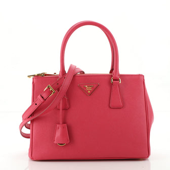 Prada Galleria Double Zip Tote Saffiano Leather Small
