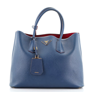 Prada Cuir Double Tote Saffiano Leather Medium