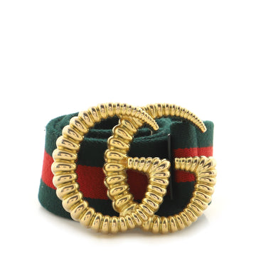 Gucci GG Torchon Web Belt Canvas Wide