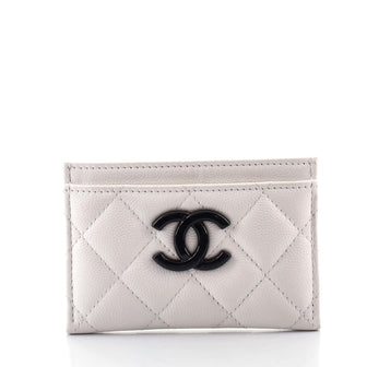 Chanel My Everything Card Holder Quilted Caviar