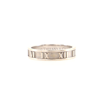 Tiffany & Co. Atlas Band Ring 18K White Gold 4mm