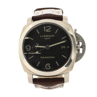 Panerai Luminor 1950 3 Days GMT Power Reserve Automatic Watch Stainless Steel and Alligator 44