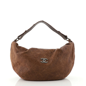 Chanel Outdoor Ligne Hobo Caviar Large