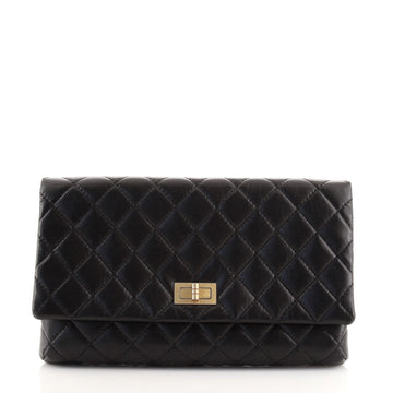 Chanel Reissue 2.55 Flap Clutch Quilted Aged Calfskin