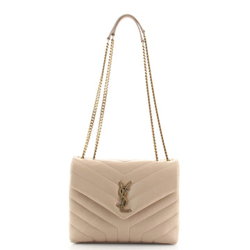 Saint Laurent LouLou Shoulder Bag Matelasse Chevron Leather Small