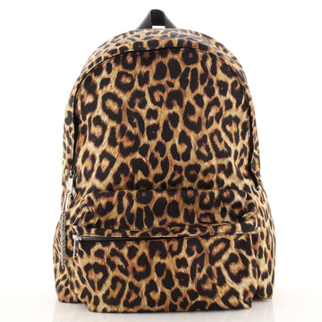 Celine Zip Around Backpack Printed Canvas Medium