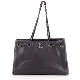 Chanel Open Chain Shopping Tote Caviar Large