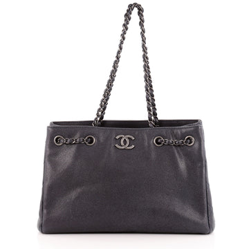 Chanel Open Chain Shopping Tote Caviar Large