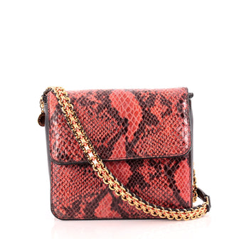 Stella McCartney Grace Crossbody Bag Faux Snakeskin Small