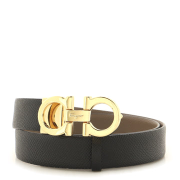 Salvatore Ferragamo Gancini Belt Leather Thin