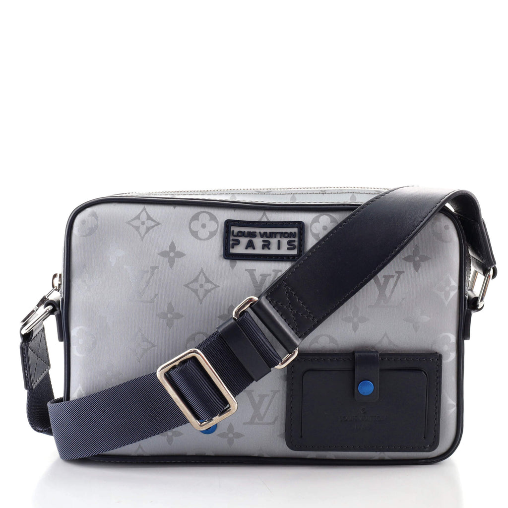 Louis Vuitton Pouch Alpha Monogram Satellite Silver in Satellite Coated  Canvas with Silver/Blue-tone - US