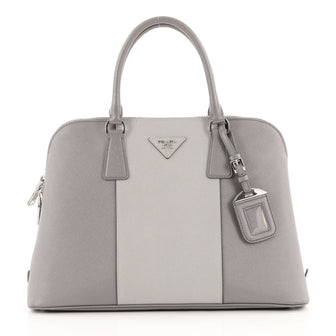 Prada Bicolor Promenade Handbag Saffiano Leather Medium