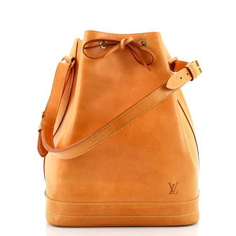Louis Vuitton Noe Handbag Vachetta Leather Large