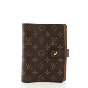 Louis Vuitton Ring Agenda Cover Monogram Canvas MM